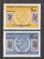 1981 Madagascar Malagasy UPU Stamps On Stamps Complete Set Of 2  MNH - Madagascar (1960-...)