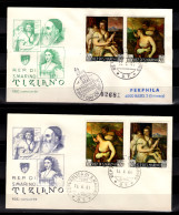SAN MARINO - 1966, 2 X FDC Mi. 865-8 Paintings By Titian (BB056) - Covers & Documents