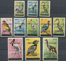 188/198** - Oiseaux / Vogels / Vögel / Birds - BURUNDI - Grues Et Gruiformes
