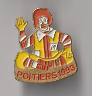 PIN'S   THEME  MAC DONALDS RESTAURANT  DE POITIERS 1993 - McDonald's