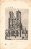 FRANCE - Reims - La Cathédrale - En Champagne - Animé - Carte Postale Ancienne - Reims