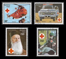 Burkina Faso  1985 -  YT 688 Et 689 + PA 317 Et 318 - Croix Rouge - Burkina Faso (1984-...)