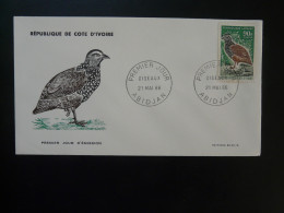 FDC Perdrix Partridge Cote D'Ivoire 1966 - Perdrix, Cailles