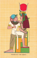 EGYPTE - Pharaoh Seti And Goddess - Illustration - Carte Postale Ancienne - Personnes