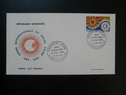 FDC Année Internationale Du Soleil Calme Gabon 1964 - Afrika