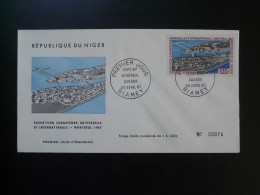 FDC Exposition Universelle Montreal Niger 1967 - 1967 – Montréal (Canada)