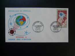 FDC Satellite Syncom Telecommunications Spatiales Senegal 1964 - Afrika