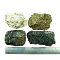 Cyprus Mineral Specimen Rock Lot Of 4 - 812g - 28.6 Oz Troodos Ophiolite 01173 - Minéraux