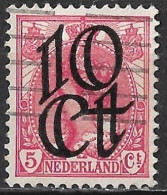 Rode Punt Onder A Van NederlAnd In 1923 Opruimingsuitgifte 10  / 5  Cent  NVPH 117 - Abarten Und Kuriositäten