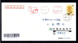 "Tianjin Canal Peach Blossom Festival" Postage Meter,Willow Trees, Kites, Swallows, Pavilions, Canals,China 2023,FDC - Briefe U. Dokumente