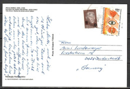 MiNr. 2813 + 2846, Freimarken: Gesundheit, Auf Postkarte Nach Deutschland; B-2078 - Storia Postale