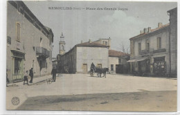 D 30. REMOULINS.  PLACE DES GRANDS JOURS  CARTE ECRITE - Remoulins