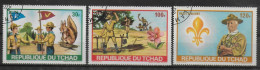 TCHAD      PA  258/60 Oblitere  Scoutisme Fleurs Ecureuil - Usados