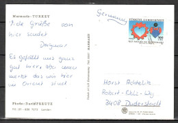 MiNr. 2812, Freimarken: Gesundheit, Auf Postkarte Nach Deutschland; B-2069 - Brieven En Documenten