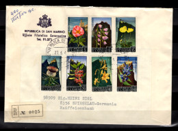 SAN MARINO - 1967 FDC Mi. 880-6 - Flowers (BB061) - Covers & Documents