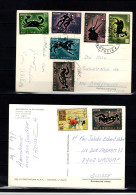 SAN MARINO - 1970 Mi. 942-947 - 2 Postcards Zodiac And Walt Disney  (BB062) - Covers & Documents