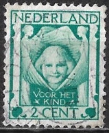 Plaatfout Groene Stip In De Vleugel En Breukje In 1924 Kinderzegels 2 + 2 Ct Groen NVPH 141 PM 2 - Variedades Y Curiosidades