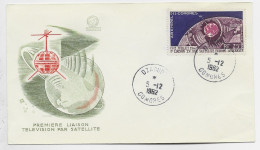 COMORES ARCHIPEL PA 25FR SATELLITE 5.12.1962 LETTRE COVER FDC - Lettres & Documents