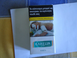 GREECE USED EMPTY CIGARETTES BOXES KARELIA   100S  KARELIAS  ΕΛΛΑΣ - Empty Tobacco Boxes