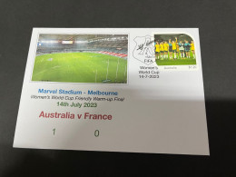 14-7-2023 (2 S 10 A) Women's Football World Cup ($1.20 Matildas Stamp) FIFA Friendly Final - Australia (1) France (0) - 2 Dollars