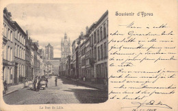 BELGIQUE - Ypres - Souvenir D'Ypres - La Rue De Lille - Carte Postale Ancienne - Andere & Zonder Classificatie