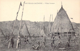 FRANCE - Nouvelle-Calédonie - Village Canaque - Carte Postale Ancienne - Nouvelle Calédonie