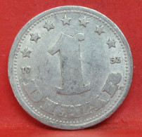 1 Dinar 1953 - TB - Pièce De Monnaie Yougoslavie - Article N°5198 - Yougoslavie