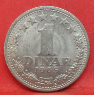 1 Dinar 1965 - SUP - Pièce De Monnaie Yougoslavie - Article N°5204 - Yougoslavie