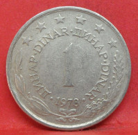 1 Dinar 1978 - TB - Pièce De Monnaie Yougoslavie - Article N°5214 - Yougoslavie