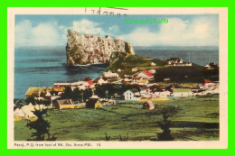 PERCÉ, QUÉBEC - VIEW FROM FOOT OF MT. STE ANNE - TRAVEL IN 1989 - PECO - - Percé