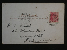 BV17 INDIA    BELLE  CARTE INDE RR 1906  LUCKNOW A LONDON ENGLAND +RUINS ++AFF.PLAISANT+++ - 1902-11 Koning Edward VII