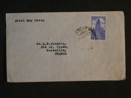 BV17 INDIA    BELLE   LETTRE INDE FDC  1949  A MARSEILLE  FRANCE  +AFF INTERESSANT+++ - Brieven En Documenten