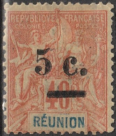 REUNION  52 * MH Type Groupe Surcharge 1901 (CV 11 €) [ColCla] 1 - Neufs