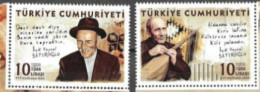 TURKEY,  TÜRKIYE, 2023, MNH, MUSIC, ASIK VEYSEL SATIROGLU, MUSICAL INSTRUMENTS, 2v - Musique