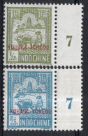 KOUANG TCHEOU Timbres-poste N°73 & 75*  1/2 Millésimes 7 Neufs Charnières TB Cote 8,00€ - Unused Stamps