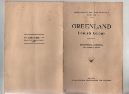 Greenland Danish Colony 1931 International Colonial Exhibition Paris Topography Explorations - Europe
