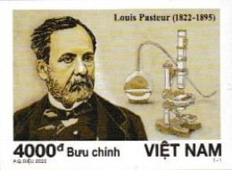 VIETNAM, 2022, MNH, LOUIS PASTEUR, MEDICINE, 1v, IMPERFORATE - Louis Pasteur