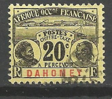 DAHOMEY TAXE  N° 4 OBL Petit Aminci / Used - Sonstige & Ohne Zuordnung