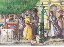 BERLIN- STREET WATER PUMP, CM, MAXICARD, CARTES MAXIMUM, OBLIT FDC, 1983, GERMANY - Cartoline Maximum