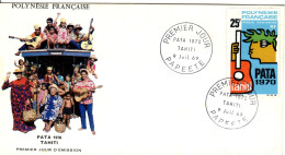 F P+ Polynesien 1968 Mi 93 FDC PATA - Briefe U. Dokumente