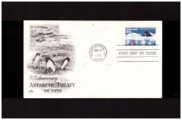 Stati Uniti -  21 1 1991 Fdc Territorio Antartico - 1991-2000