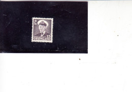 GROENLANDIA  1950-60 - Unificato 22 - Re Federico - Used Stamps