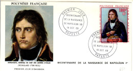 F P+ Polynesien 1969 Mi 100 FDC Napoleon - Storia Postale