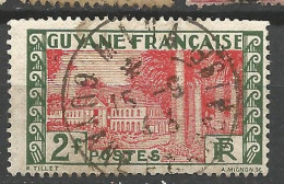 GUYANE  N° 128 CACHET MANA / Used - Oblitérés