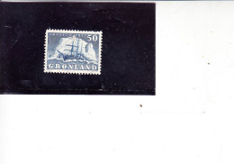 GROENLANDIA  1950 - Unificato 24 - Velieri - Used Stamps