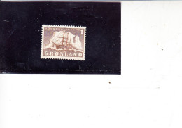 GROENLANDIA  1950 - Unificato 25° - Velieri - Used Stamps