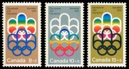 Canada (Scott No.B01-03 - Olympiques / Montréal 1976 / Olympics) (**) - Neufs