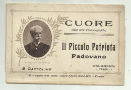 5 CARTOLINE IL PICCOLO PATRIOTA PADOVANO DI EDMONDO DE AMICIS ( NON E  COMPLETO ) - Other & Unclassified