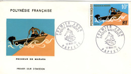 F P+ Polynesien 1971 Mi 129 FDC Marara-Fang - Lettres & Documents