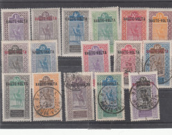 HAUT-VOLTA 1920  TIMBRES SURCHARGES N°1/8 Et 10/17* - Used Stamps